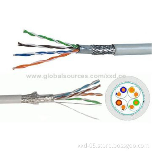 305m/box fluke pass 0.50mm BC FTP CAT5e network cable with data transmission to 250MHz